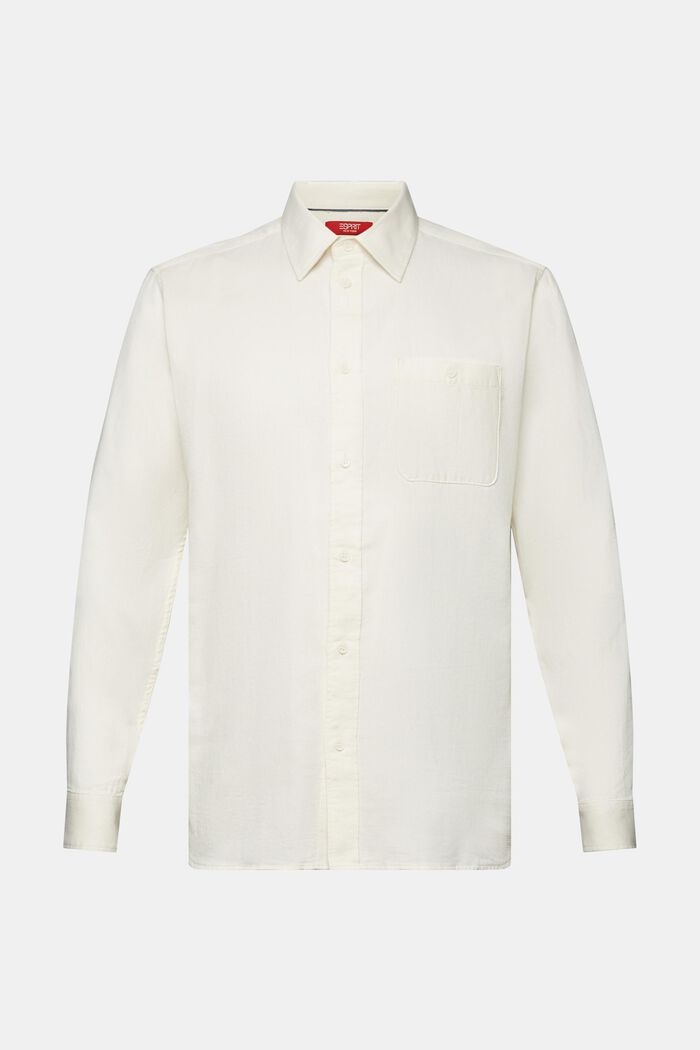 Pintakuvioitu slim fit -paita, 100 % puuvillaa, ICE, detail image number 6
