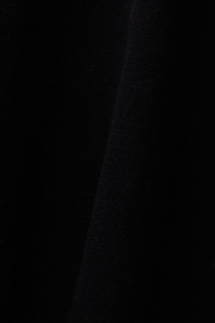 Lepakkohihainen pooloneulepusero, BLACK, detail image number 7