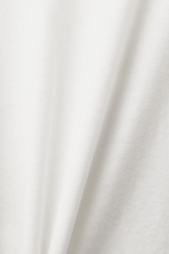T-paita puuvilla-pellavasekoitetta, OFF WHITE, detail image number 4
