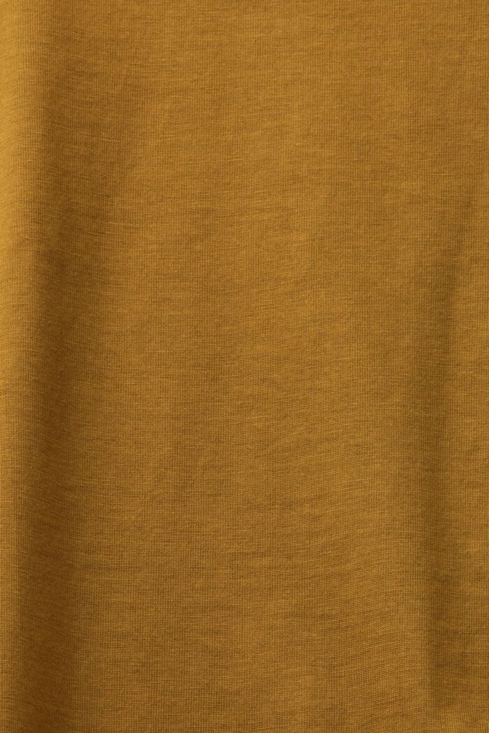 Lyhythihainen t-paita pyöreällä pääntiellä, OLIVE, detail image number 4
