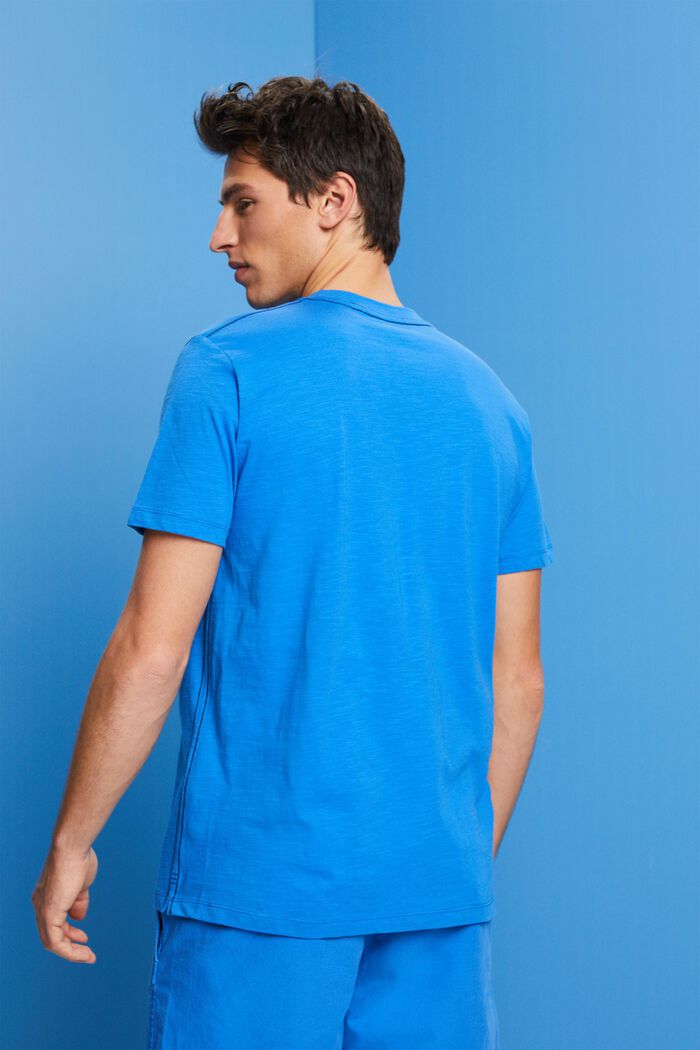 Jersey-t-paita puuvillaa, BRIGHT BLUE, detail image number 3