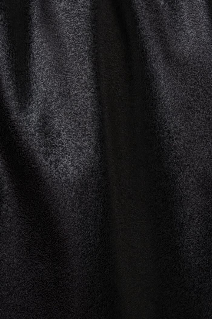 Tekonahkainen minihame, BLACK, detail image number 5