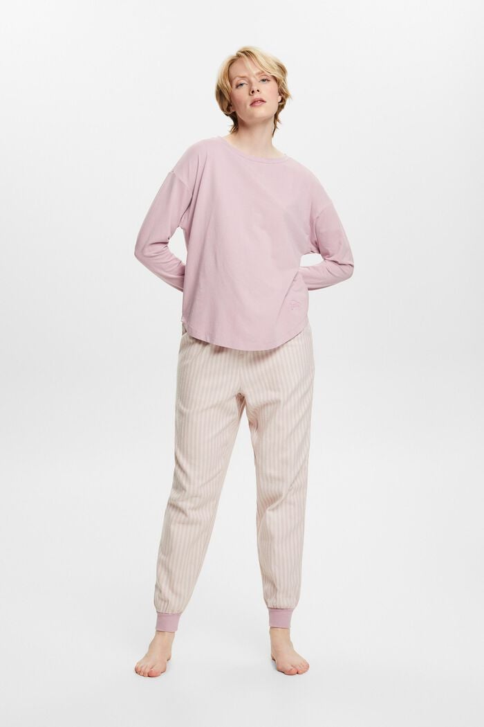 Pitkä pyjama, LIGHT PINK, detail image number 0
