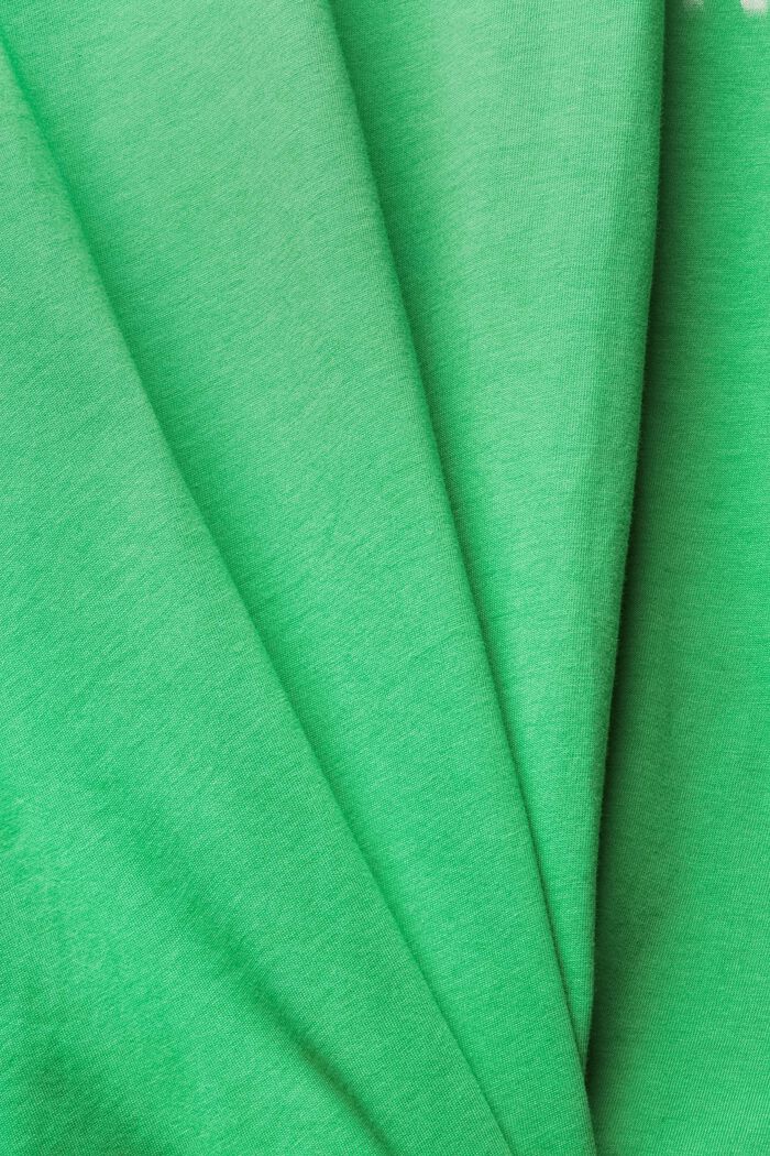 Jersey-t-paita printillä, GREEN, detail image number 4
