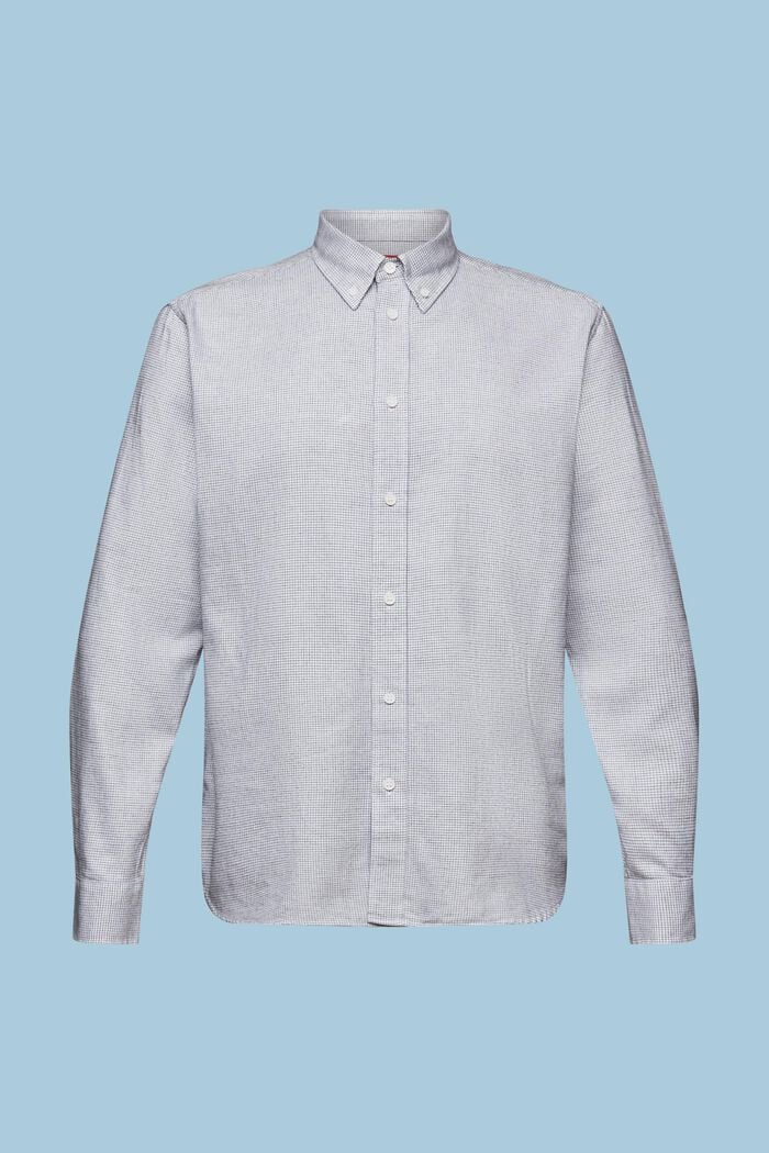 Pieniruutuinen Regular Fit -paita puuvillaa, WHITE, detail image number 6