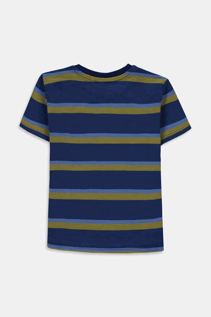 Raidallinen T-paita, 100 % puuvillaa, BLUE, detail image number 1