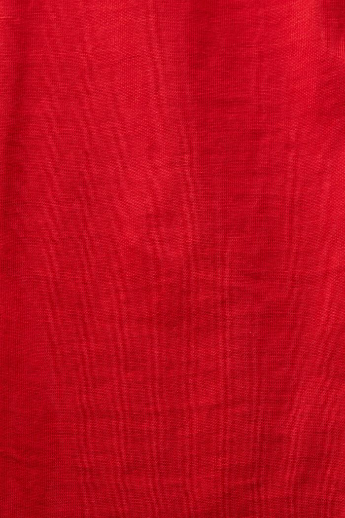 Logollinen T-paita, jossa pyöreä pääntie, DARK RED, detail image number 4