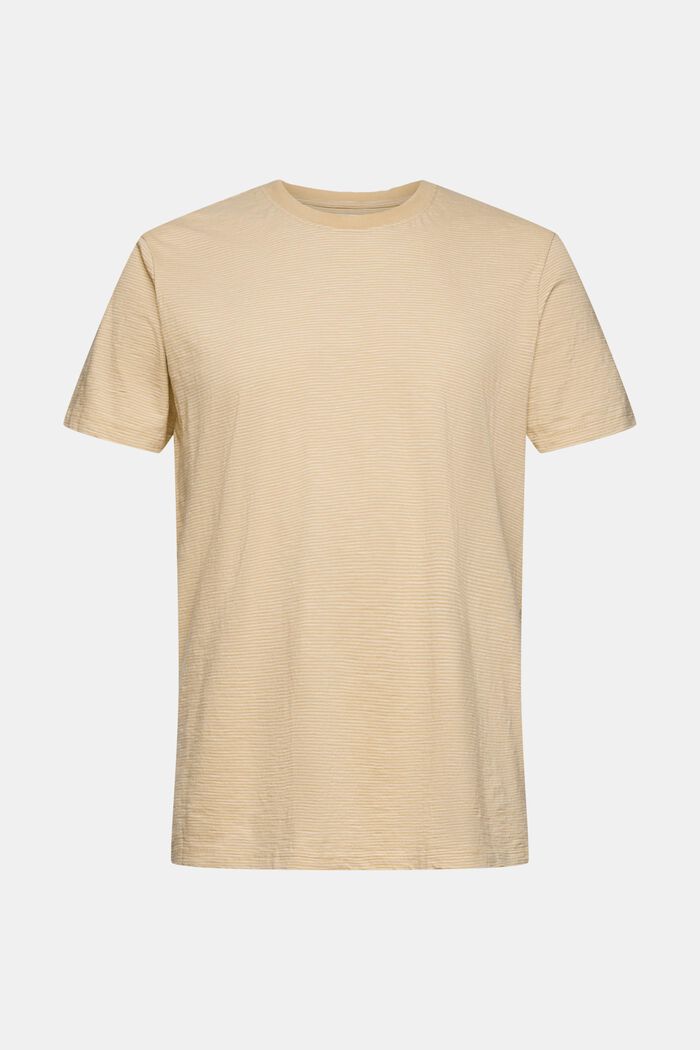 Raitakuvioitu T-paita jerseytä, SAND, detail image number 5