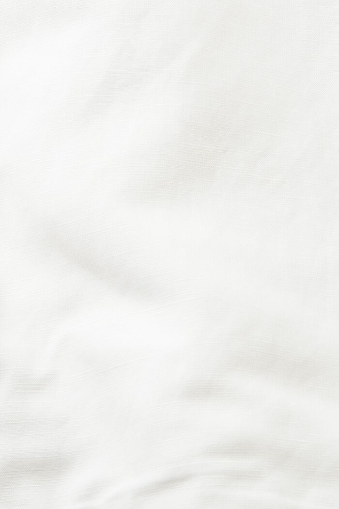 Hupullinen välikausitakki pellavasekoitetta, WHITE, detail image number 5
