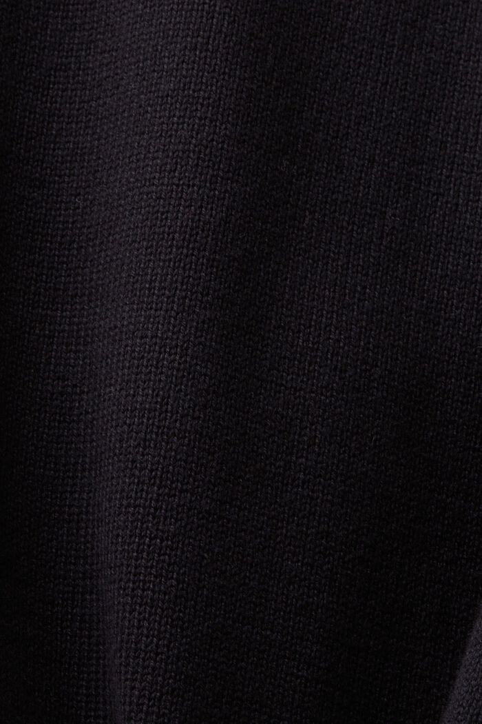 Vetoketjullinen neuletakki, BLACK, detail image number 5