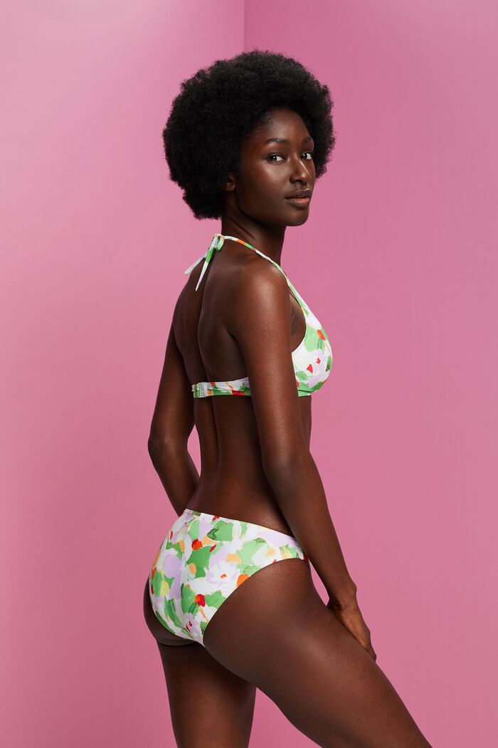 Kierrätetty: kuviolliset bikinihousut, GREEN, detail image number 2