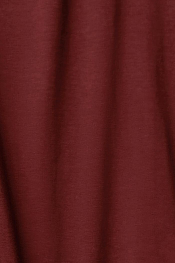 Pitkähihainen paita, jossa rypytykset, BORDEAUX RED, detail image number 5