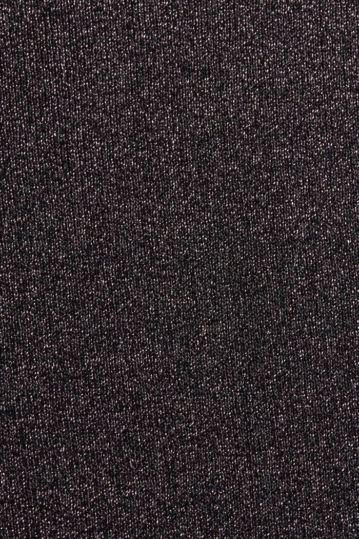 Kimmeltävä pitkähihainen pusero, BLACK, detail image number 5