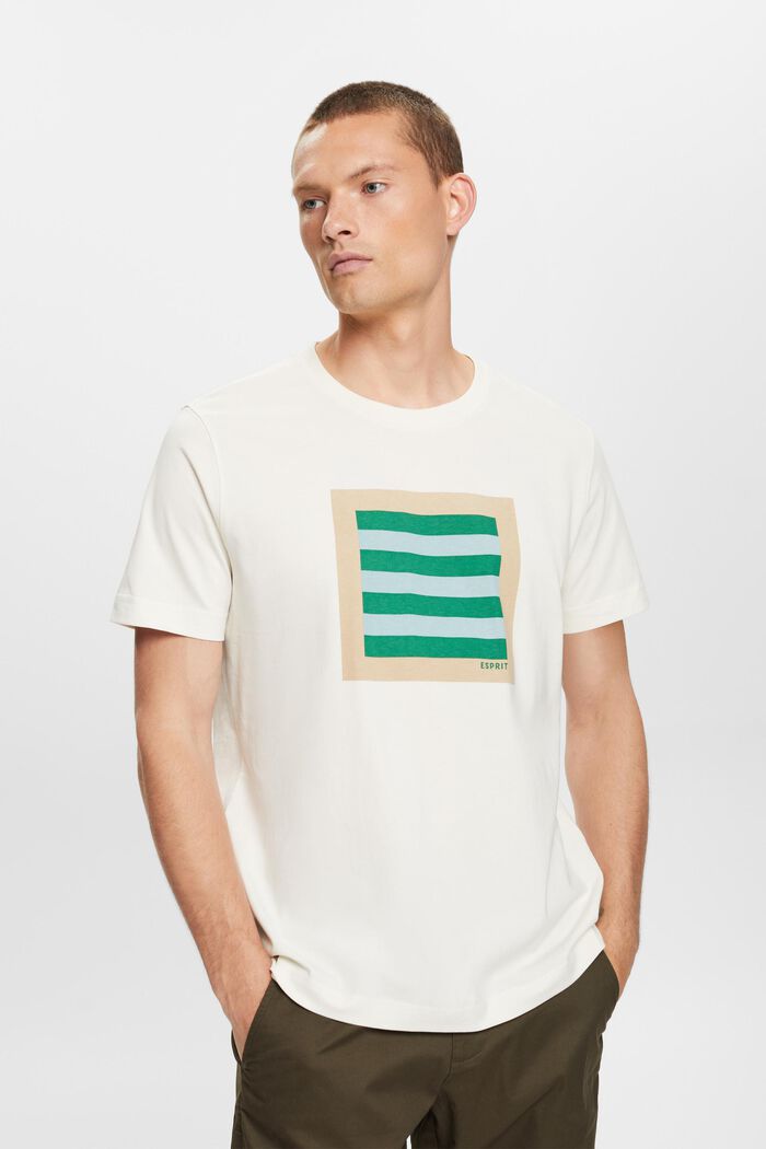 Graafinen t-paita puuvillajerseytä, ICE, detail image number 0