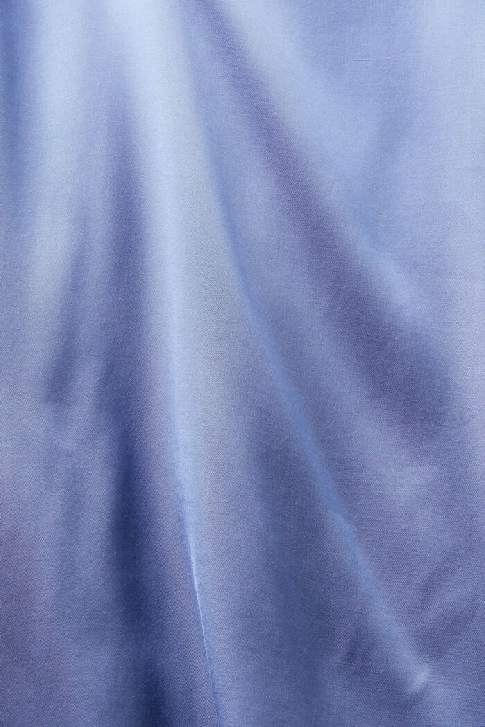 Rypytetty satiinipusero v-pääntiellä, BLUE LAVENDER, detail image number 5