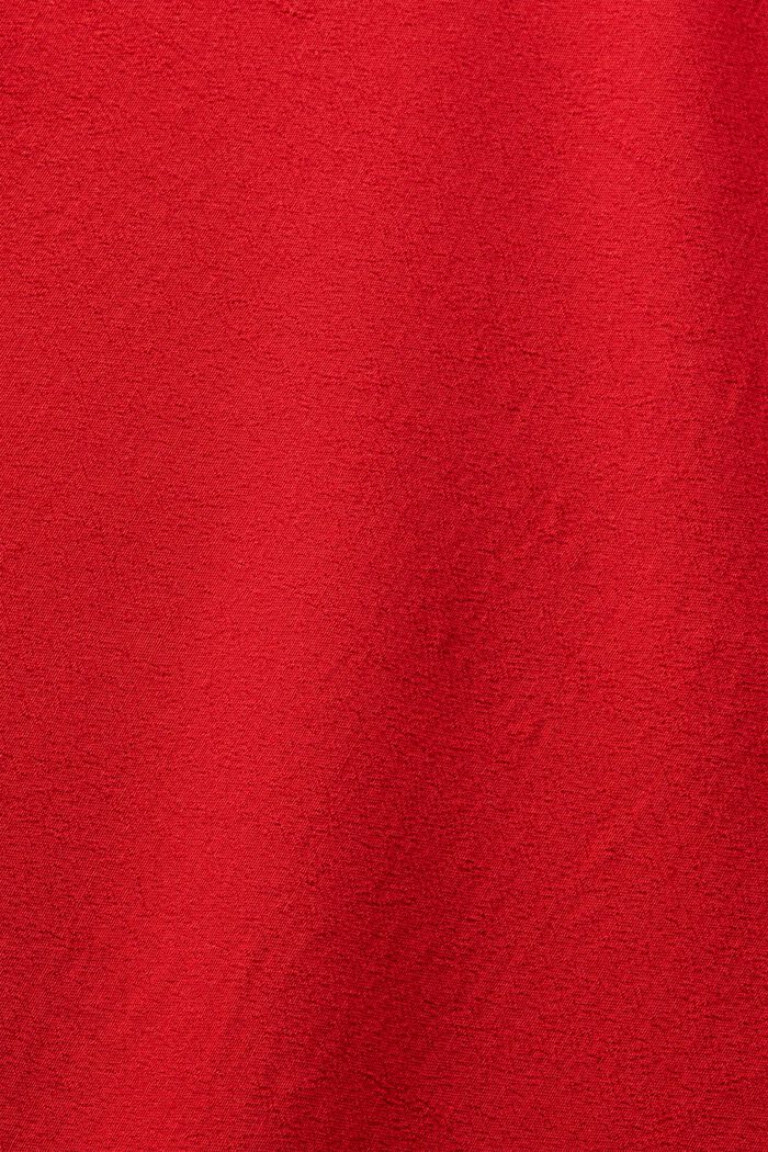 3/4-hihainen midimekko kreppiä, DARK RED, detail image number 5