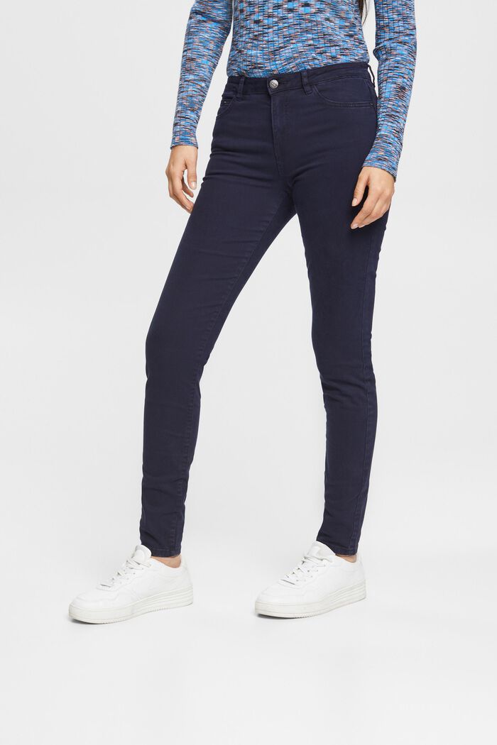 Mid-rise skinny fit -housut, NAVY, detail image number 0