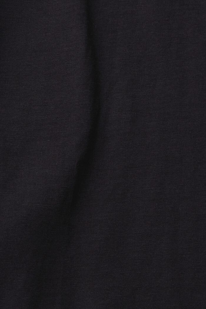 T-paita, jonka rinnan kohdalla painatus, BLACK, detail image number 5