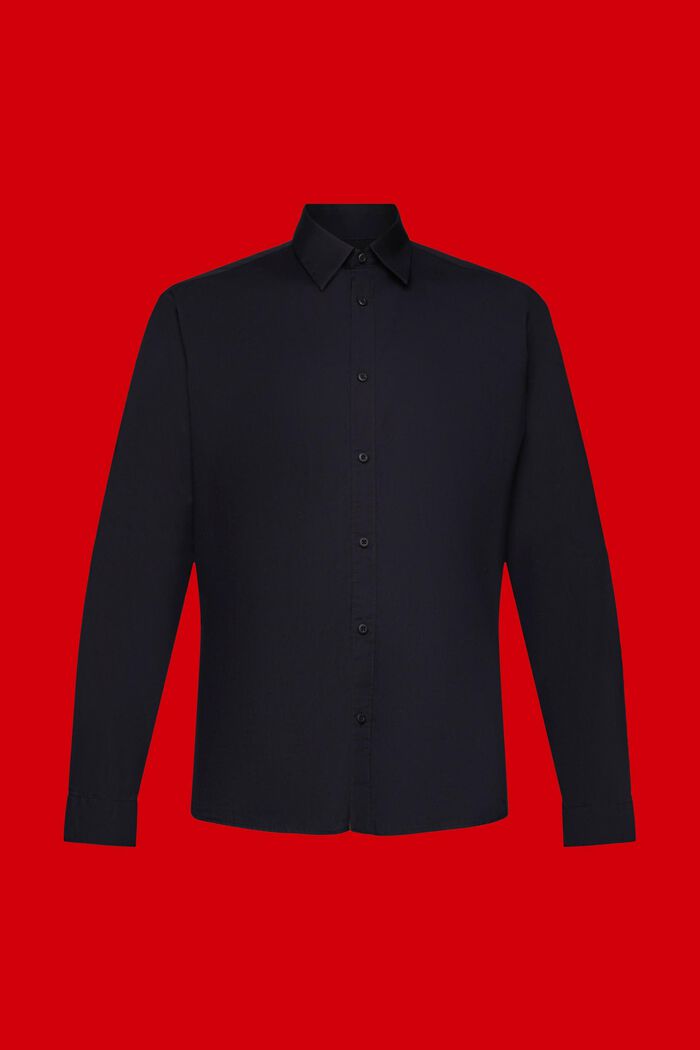 Puuvillainen slim fit -paita, BLACK, detail image number 5