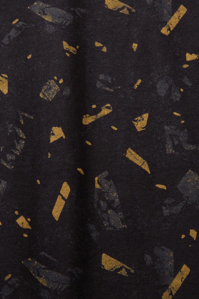 Painokuvioitu t-paita puuvillaa, BLACK, detail image number 5
