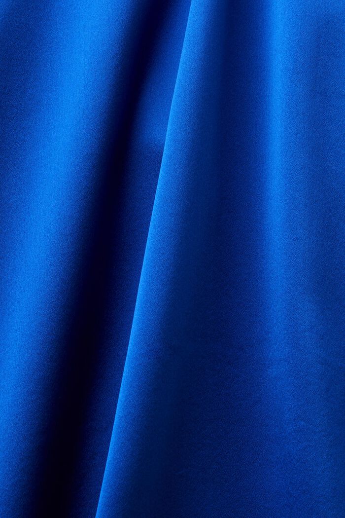 Silkkinen midimekko, jossa vyö, BRIGHT BLUE, detail image number 5