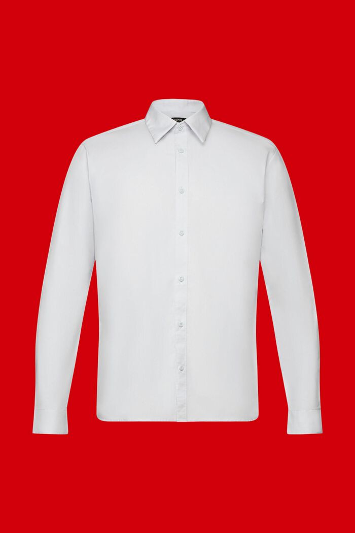 Puuvillainen slim fit -paita, LIGHT BLUE, detail image number 5