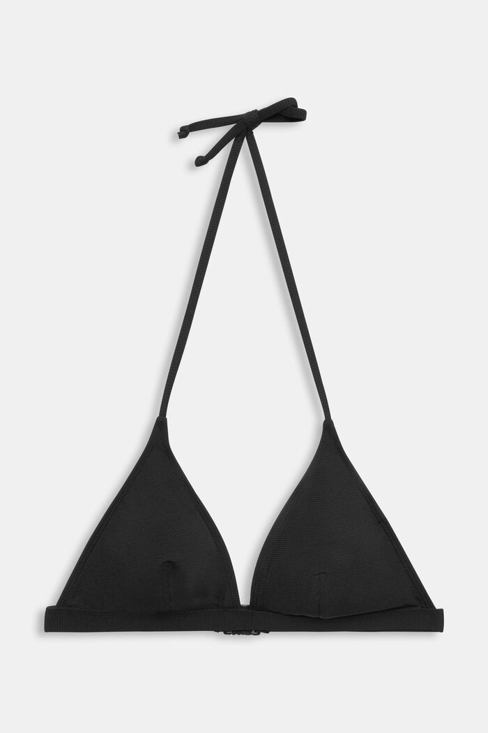 Niskalenkillinen, solmittava bikiniyläosa, BLACK, detail image number 4