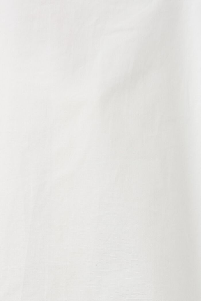 Lyhythihainen paita puuvillapopliinia, OFF WHITE, detail image number 7