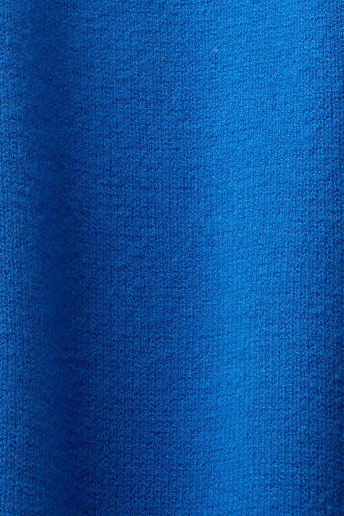 Neulemekko korkealla kauluksella, BRIGHT BLUE, detail image number 5