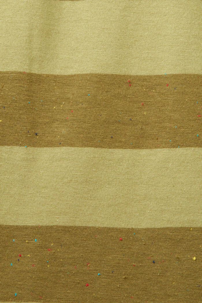 Raidallinen t-paita nyppylankaa, OLIVE, detail image number 5