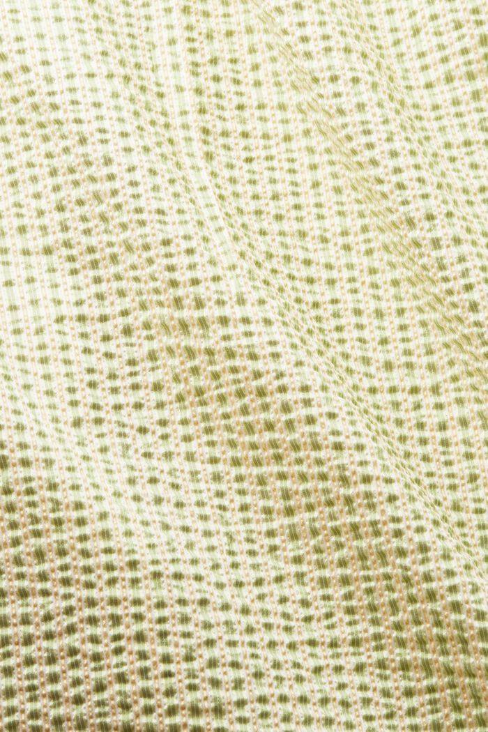 Ryppypintainen ja raidallinen paitapusero, LIGHT GREEN, detail image number 5