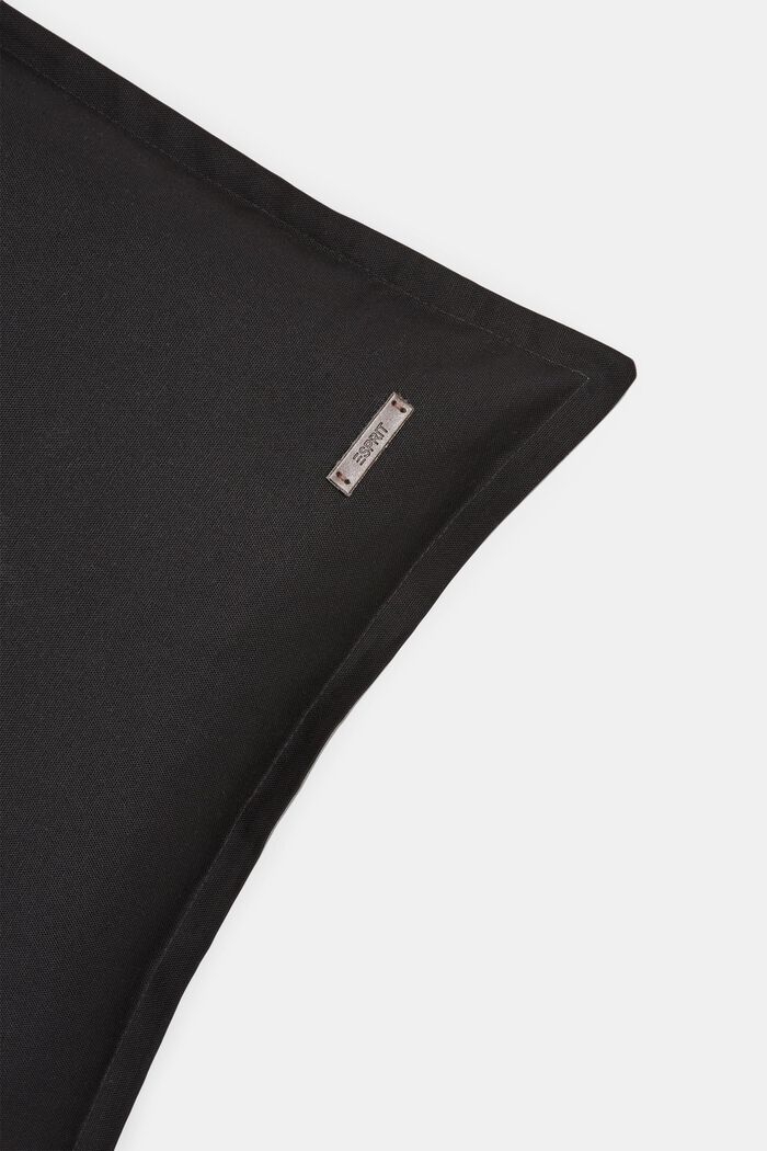 Kaksivärinen tyynynpäällinen, 100 % puuvillaa, BLACK, detail image number 1