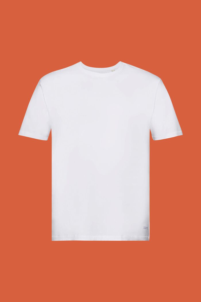 Jersey-t-paita 100 % puuvillaa, selässä painatus, WHITE, detail image number 7