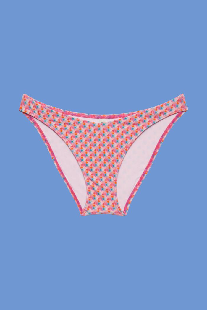 Mini-bikinihousut, joissa geometrinen kuvio, PINK FUCHSIA, detail image number 3