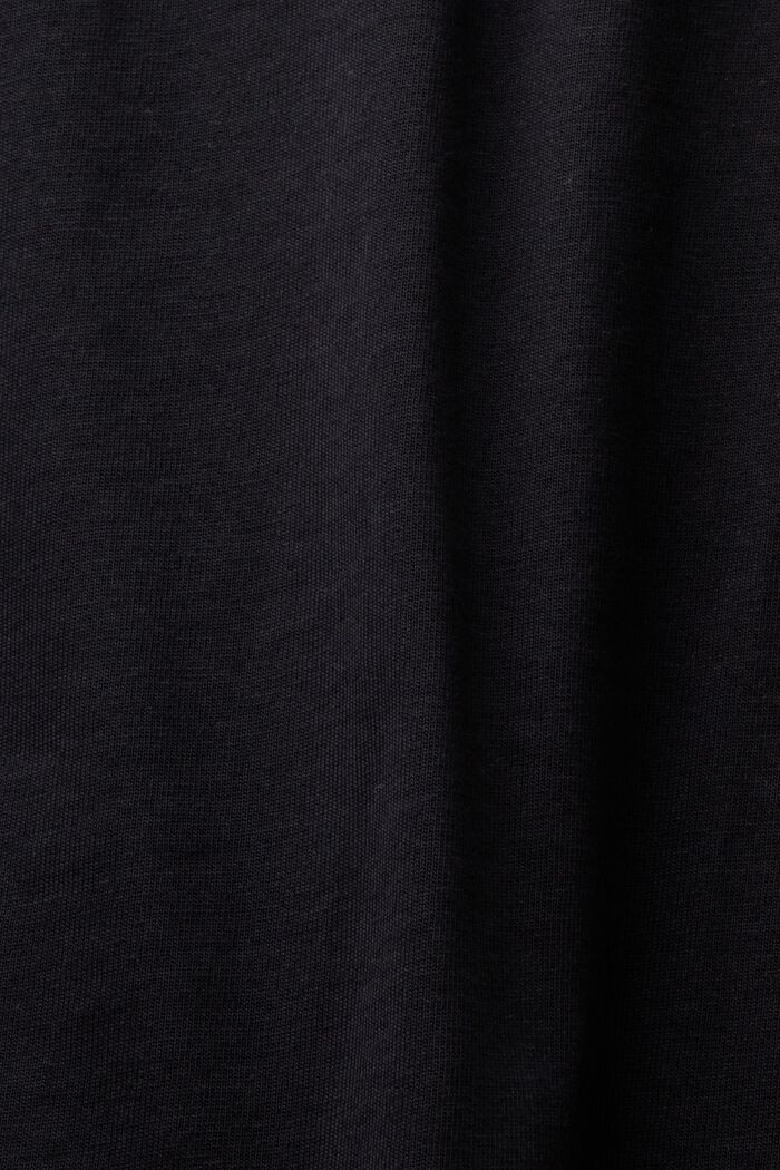 Pyöreäpäänteinen tyköistuva T-paita, BLACK, detail image number 5