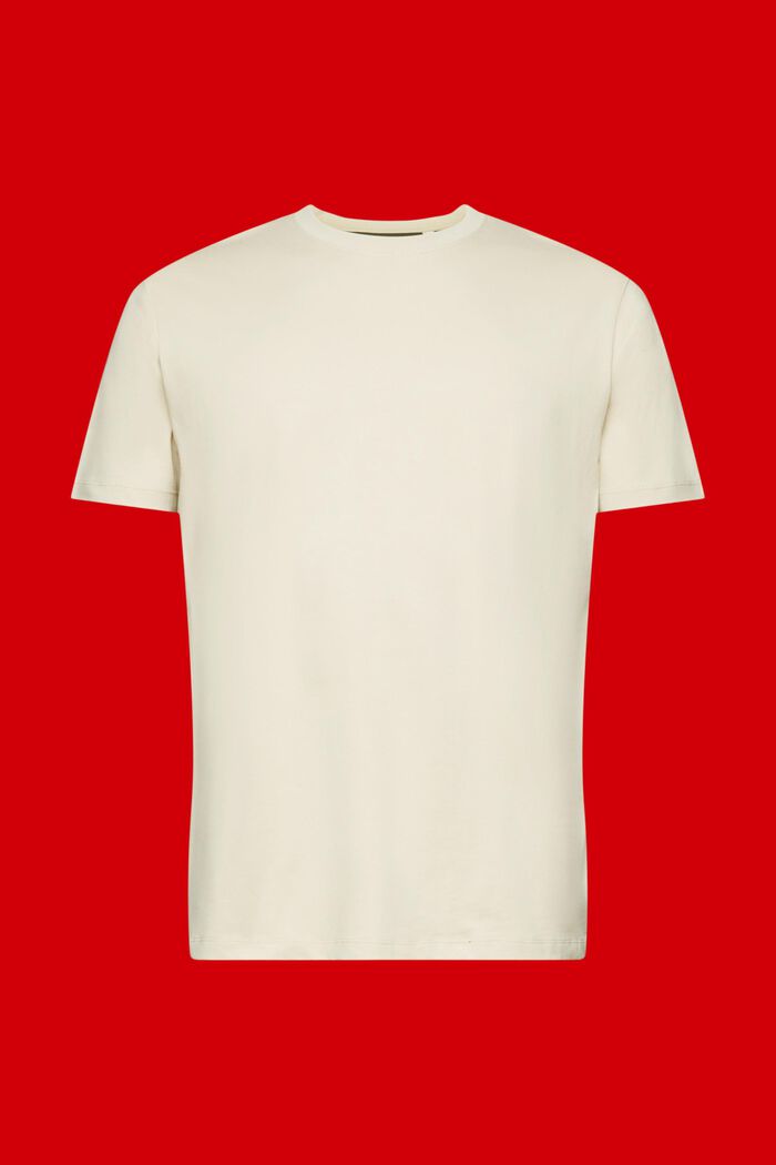 Kaksisävyinen t-paita puuvillaa, LIGHT TAUPE, detail image number 6