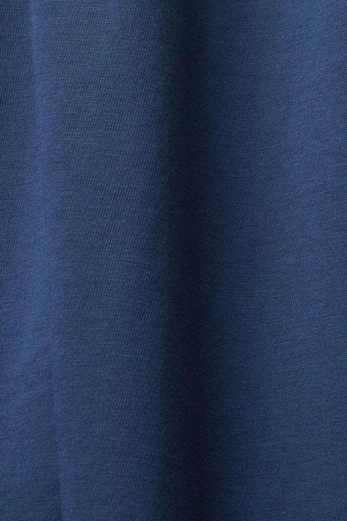 Graafinen t-paita puuvillajerseytä, GREY BLUE, detail image number 6