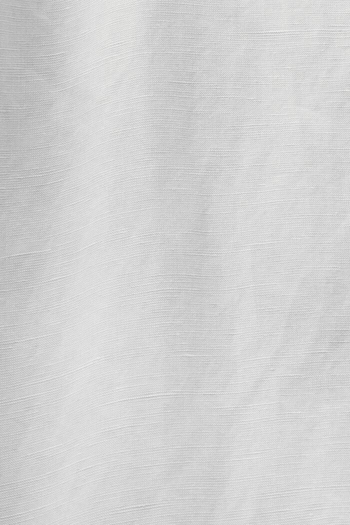 Lyhythihainen paita pellavasekoitetta, LIGHT GREY, detail image number 4