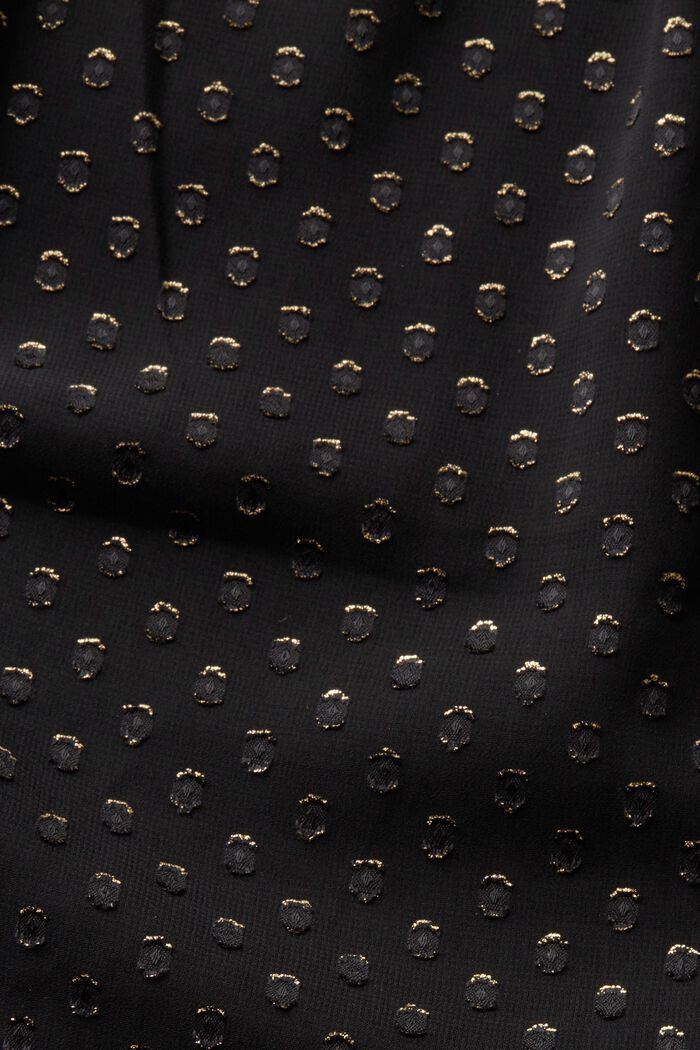 Kultaisena säihkyvä pusero, jossa V-pääntie, BLACK, detail image number 5