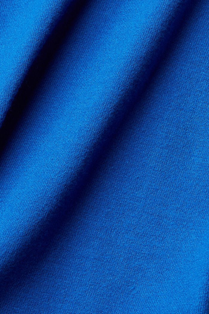 Poolokaulusneulepusero, BRIGHT BLUE, detail image number 1