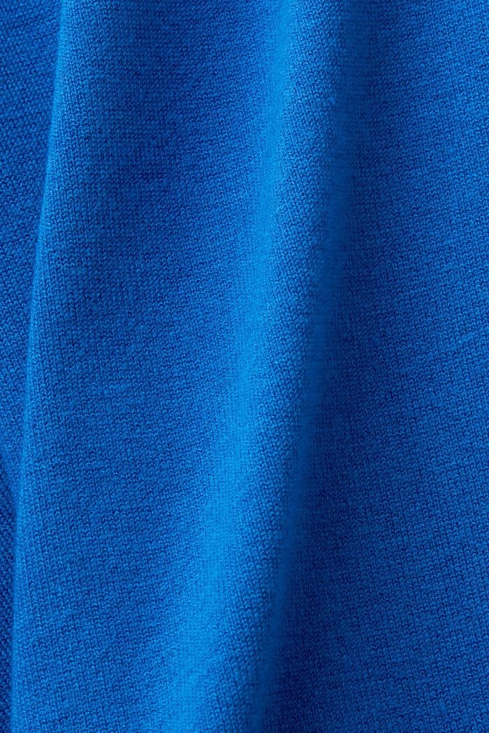 Lepakkohihainen pooloneulepusero, BRIGHT BLUE, detail image number 5
