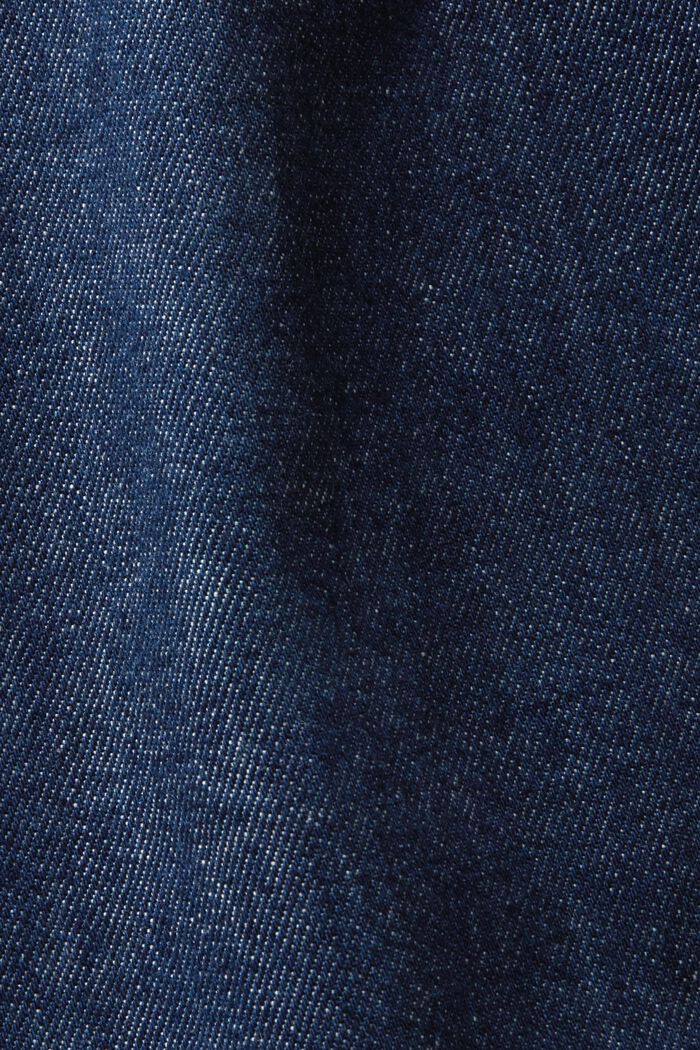 Suoralahkeiset farkut, joissa keskikorkea vyötärö, BLUE RINSE, detail image number 6