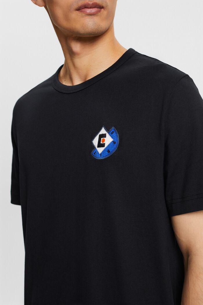 T-paita graafisella logolla, BLACK, detail image number 3