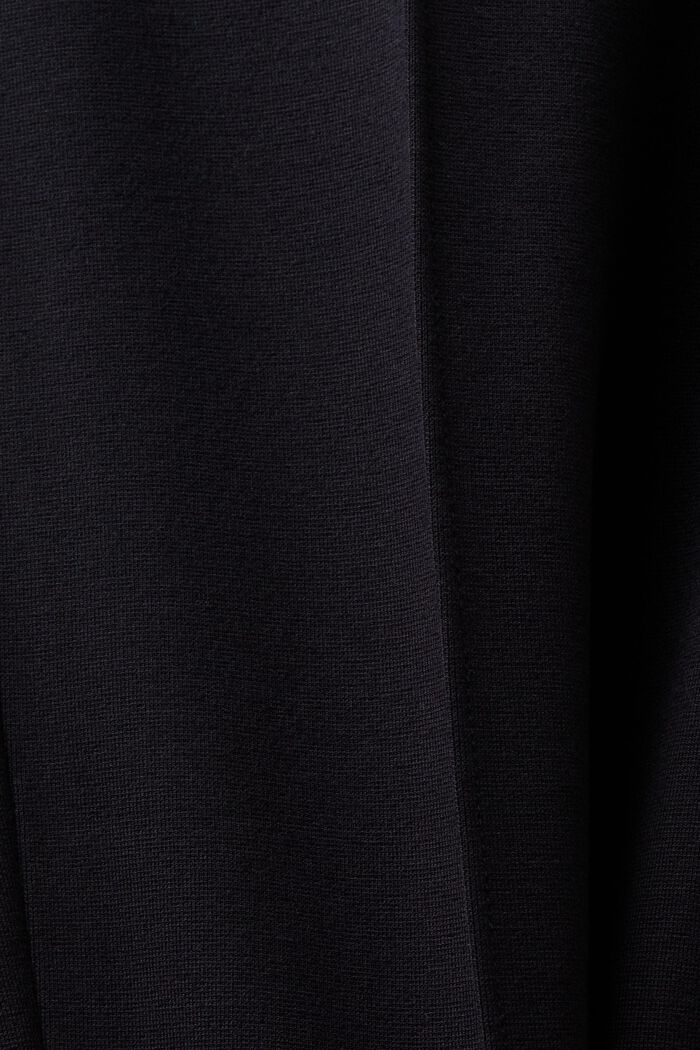 Punto jersey -housut lahjehalkioilla, BLACK, detail image number 5