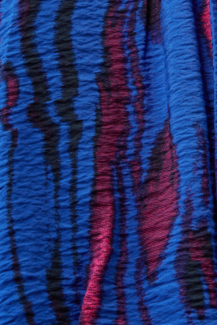 Painettu ja rypytetty kietaisupusero, BRIGHT BLUE, detail image number 5