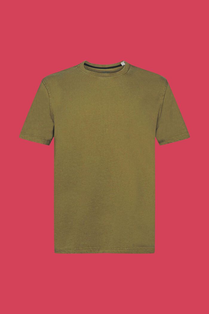 Lankavärjätty jersey-t-paita, 100 % puuvillaa, OLIVE, detail image number 5