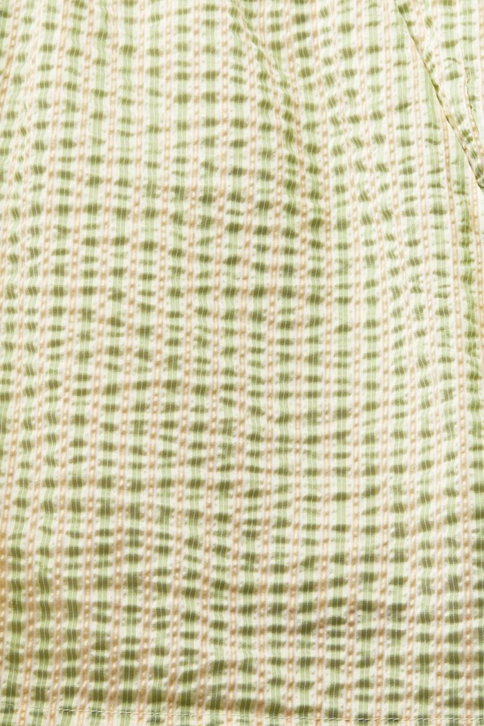Ryppypintaiset raitashortsit, LIGHT GREEN, detail image number 6
