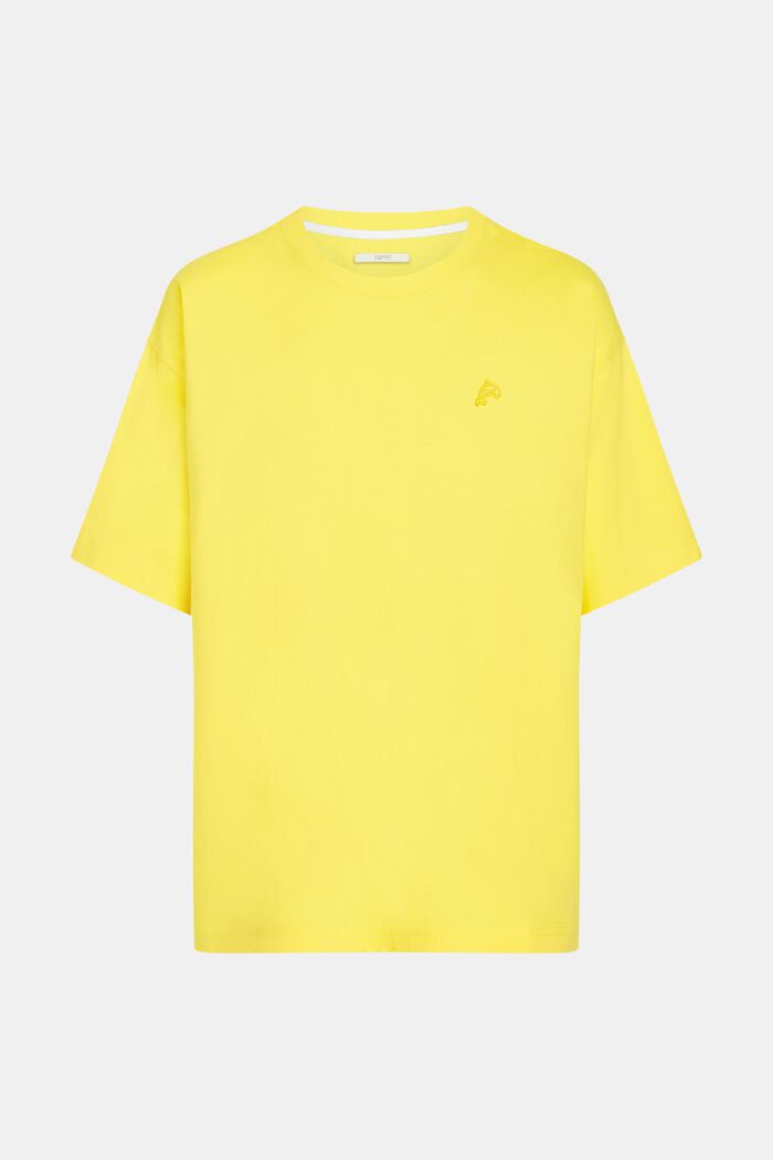 Color Dolphin Relaxed Fit -T-paita, YELLOW, detail image number 4