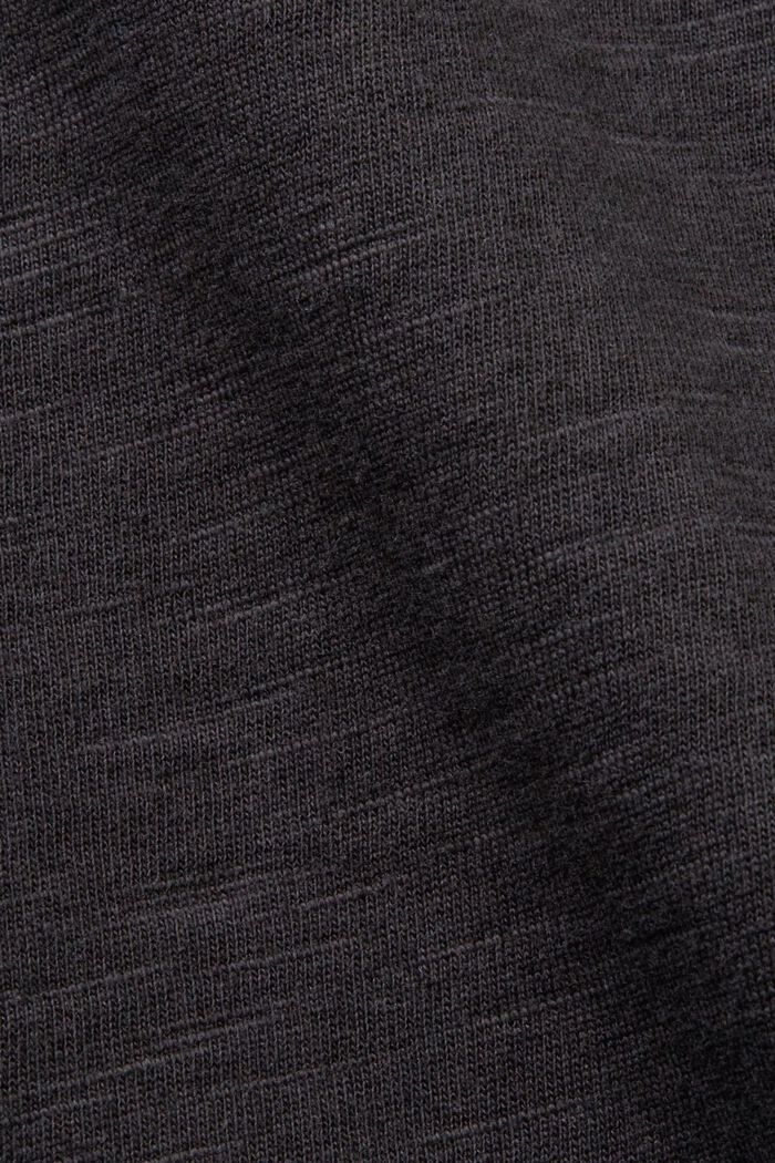 Kohopintainen T-paita puuvillasekoitetta, ANTHRACITE, detail image number 6
