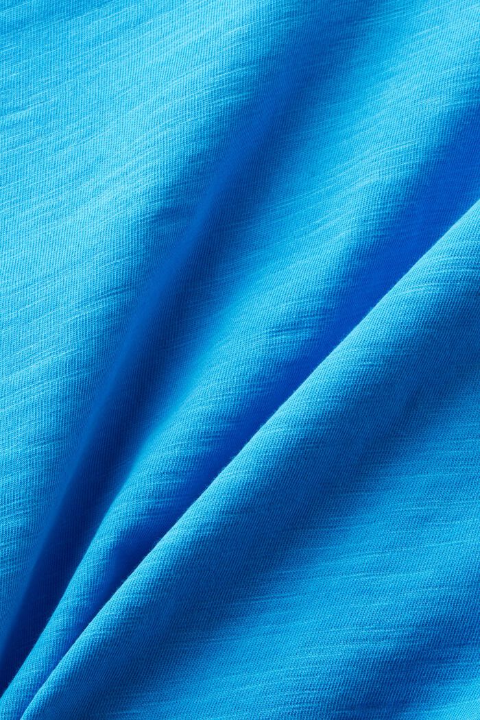 V-aukkoinen jersey-T-paita, BLUE, detail image number 5